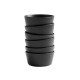 Set x6 Bowl recto Stoneware 700 ml NEGRO