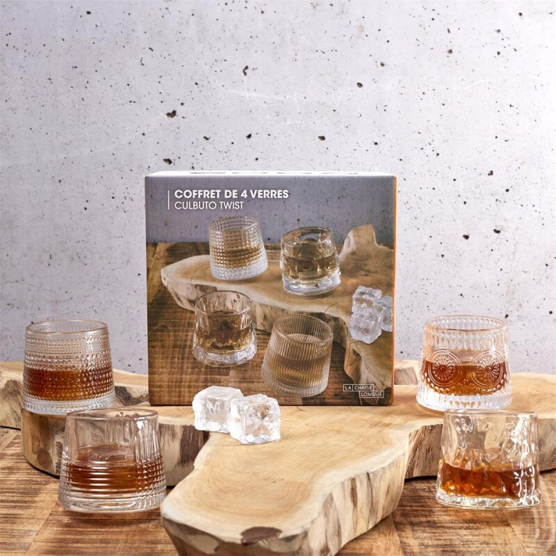 Set x4 vasos de vidrio para Whisky Set X4 Vasos De Vidrio Para Whisky
