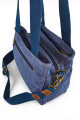 Bolso cartera en lona Azul