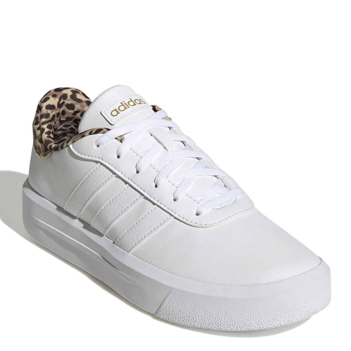 Championes de Mujer Adidas Court Plataforma Adidas - Blanco - Leopardo 