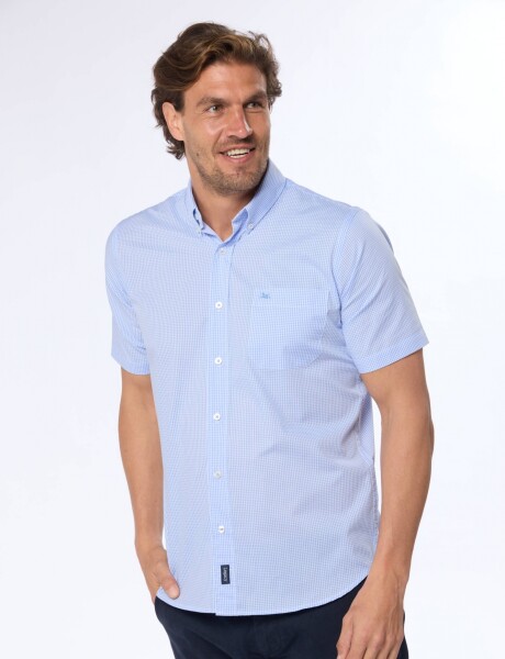 CAMISA SPORT A CUADROS Azul
