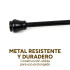 Barrote Extensible Para Cortina Metal 91-156cm Con Punteros Color Negro