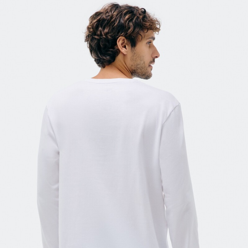 CAMISETA ML MASC BRANCO