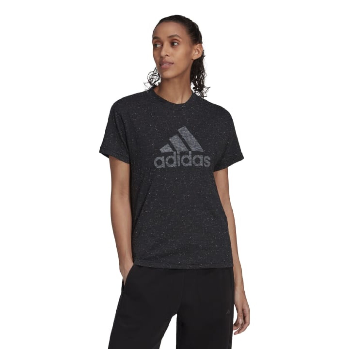 Remera Adidas Icons Winners 3 de Mujer - HI3680 - Negro 