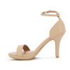 Sandalia Vizzano Mujer Taco 10cm Beige