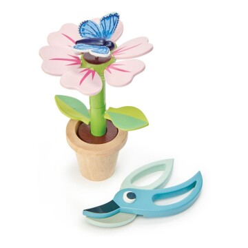 Juguete Maceta Flor Jardineria Tender Leaf Madera Niños Juguete Maceta Flor Jardineria Tender Leaf Madera Niños