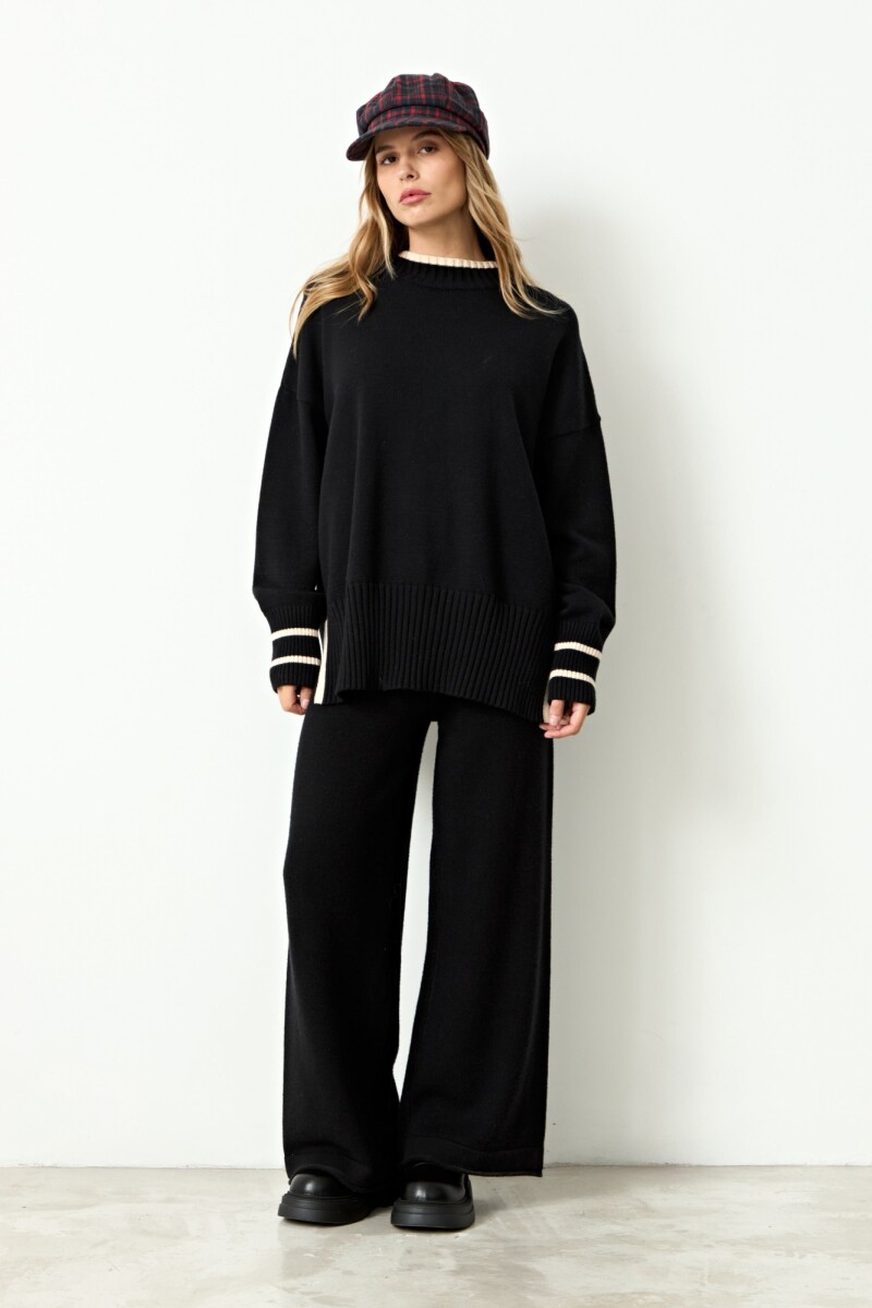 Sweater rib - negro 