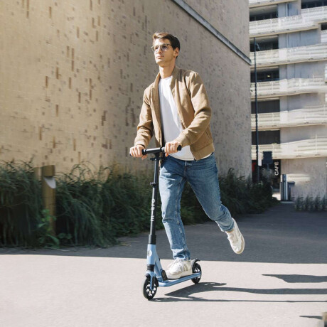 Monopatín Micro Sprite Plegable con Suspensión Ajustable con 2 Ruedas Azul