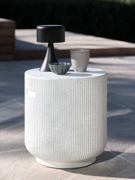 Taburete DVERGFALK Ø37x40 blanco Taburete DVERGFALK Ø37x40 blanco