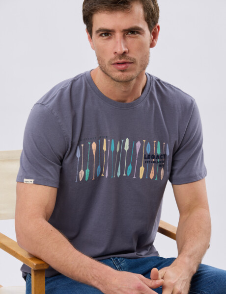 REMERA ESTAMPADA Azul