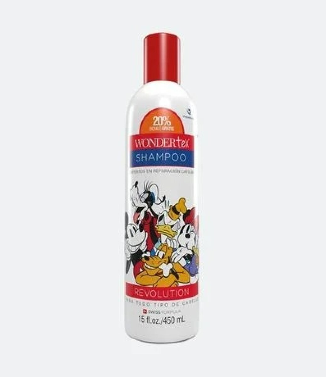 Wonder Tex Shampoo Mickey Disney 450 Ml Niños 