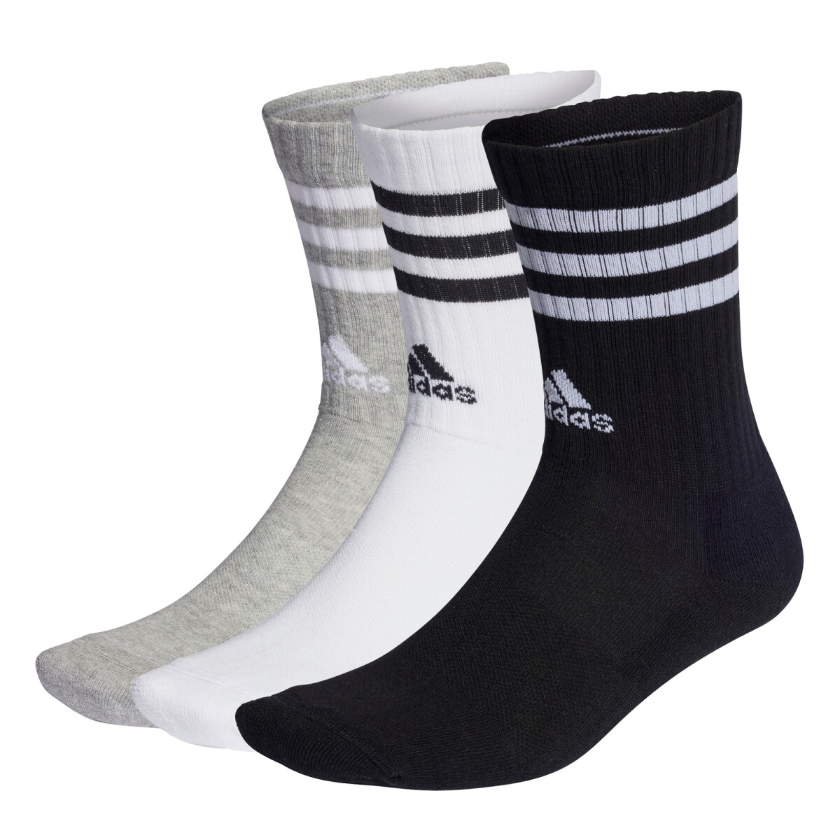 Medias Sportwear 3-Stripes Media larga 3-Pack Unisex - Gris 