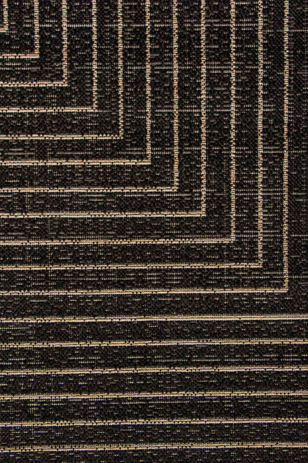 Indy ALFOMBRA INDY 160X230 BLACK/JUTE