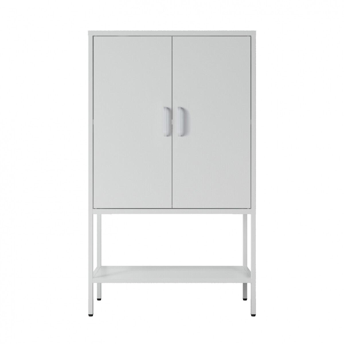 APARADOR 2P ALTO - METAL BLANCO OLIVIA 