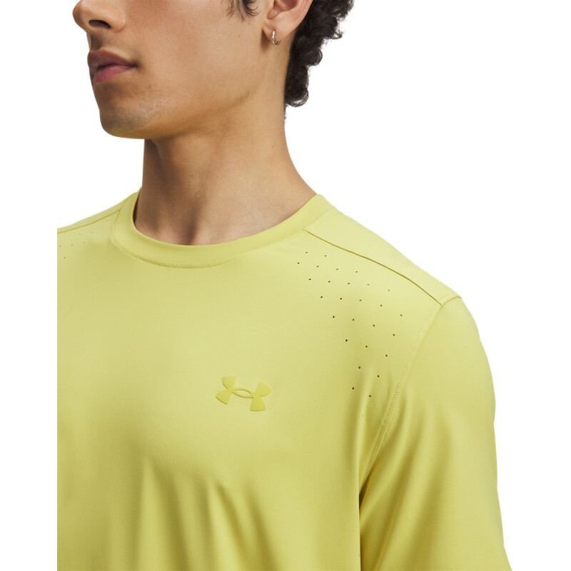 UA LAUNCH ELITE SHORTSLEEVE YLW-729