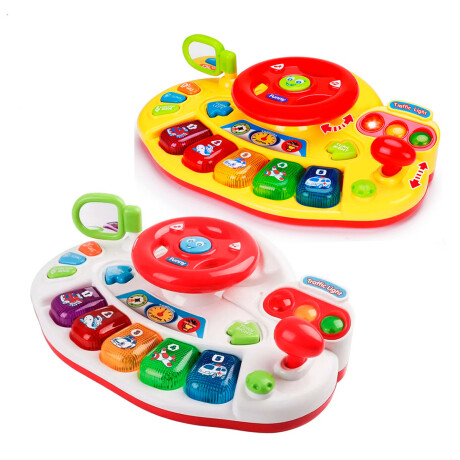 Mesa Didáctica Infantil Volante Con Sonido Y Luces Amarillo