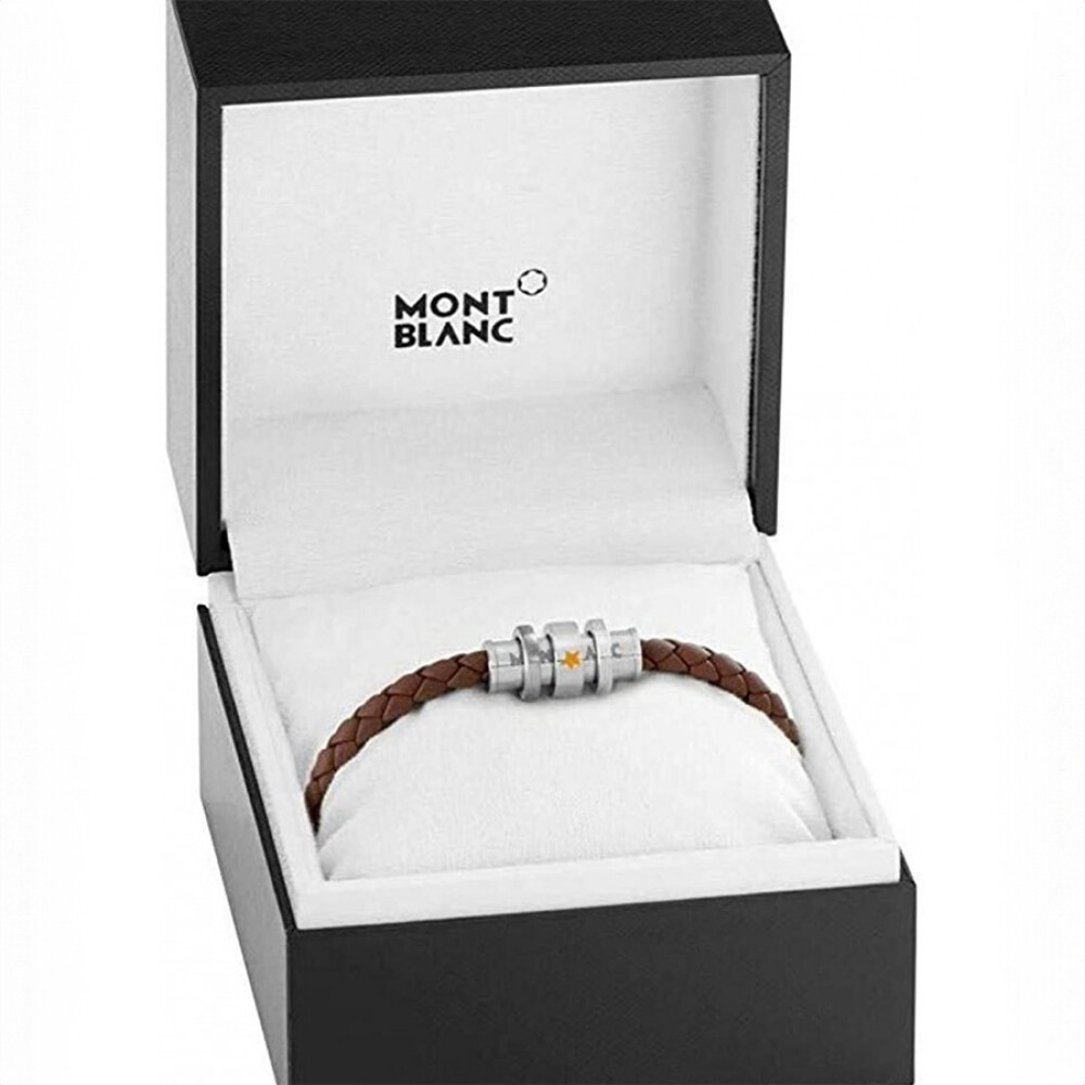 Montblanc 12378963 Le Petit Prince - Pulsera De Piel De Color Marrón Montblanc 12378963 Le Petit Prince - Pulsera De Piel De Color Marrón