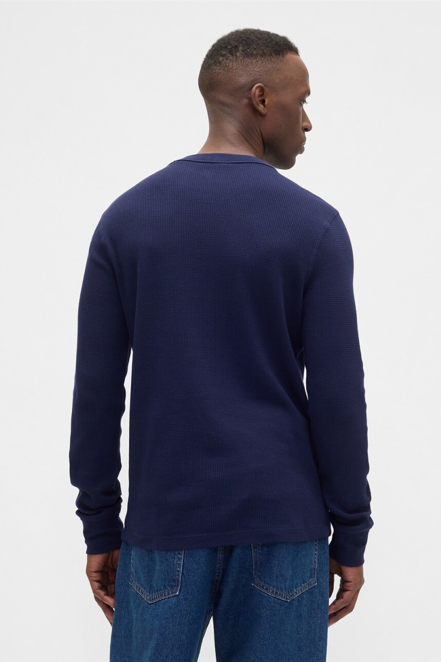Remera Waffle Hombre Navy Uniform