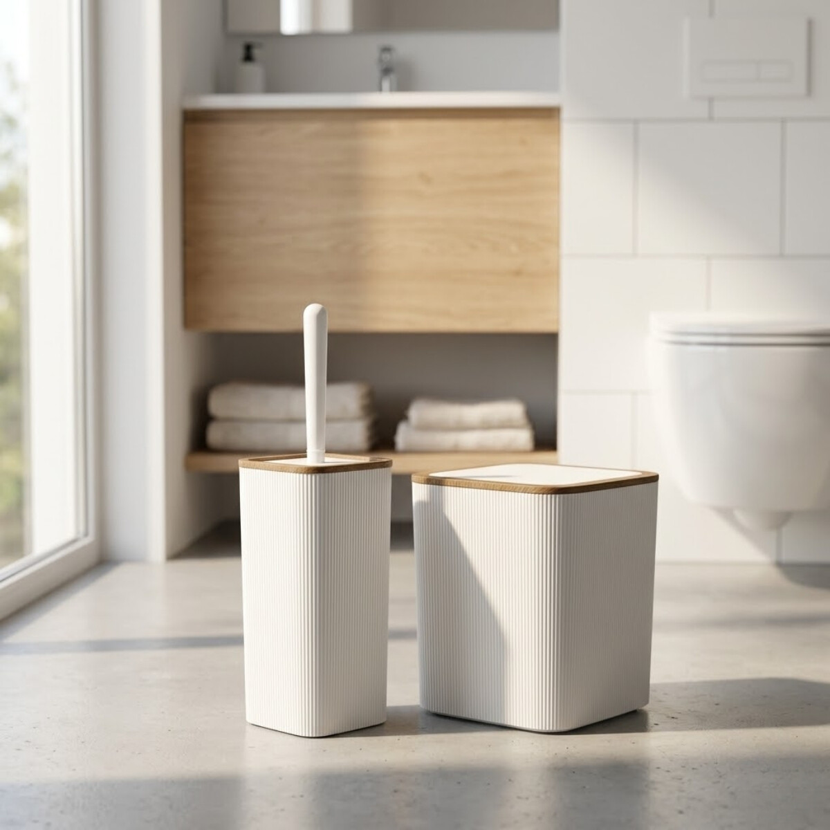 Set x2 piezas baño - BLANCO 