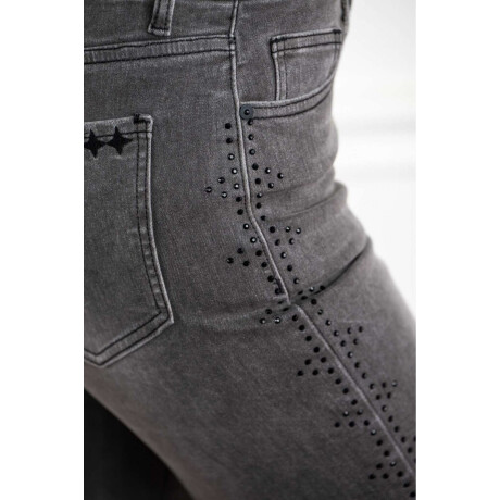Jean Apliques Denim Gris