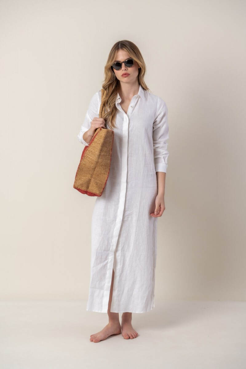 Camisola de lino - Blanco 