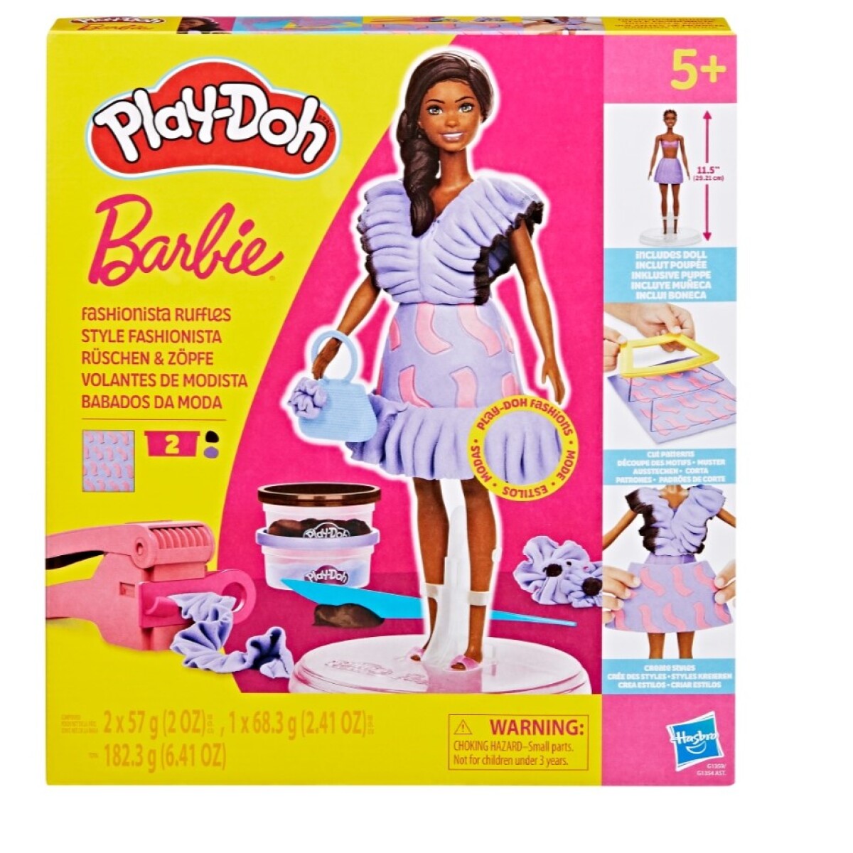 Kit De Manualidades Play Doh Barbie Diseña Su Ropa Ub 