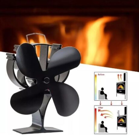 Ventilador de Estufa | 4 Aspas | Alimentado por Calor Ventilador de Estufa | 4 Aspas | Alimentado por Calor