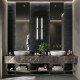 PORCELANATO PARA PISO Y PARED DE 20X120 NEGRO MATE MADERADO RECTIFICADO GAMAS DE NEGRO