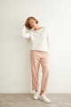 Sweater con estructuras crudo