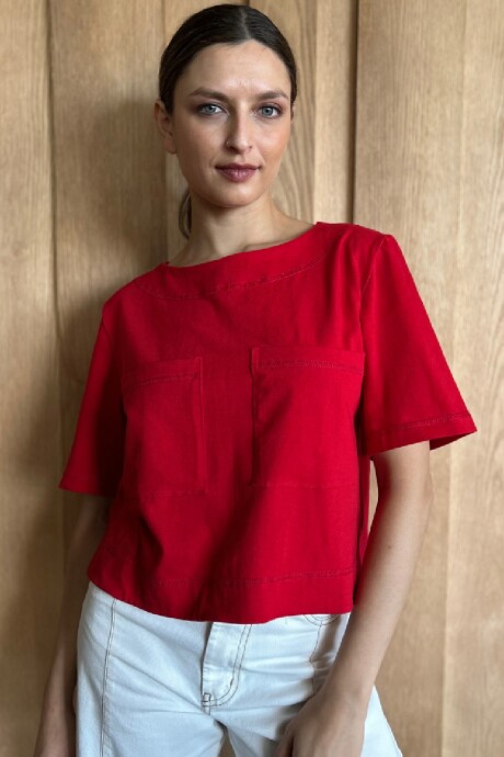 Remera Fresa Rojo