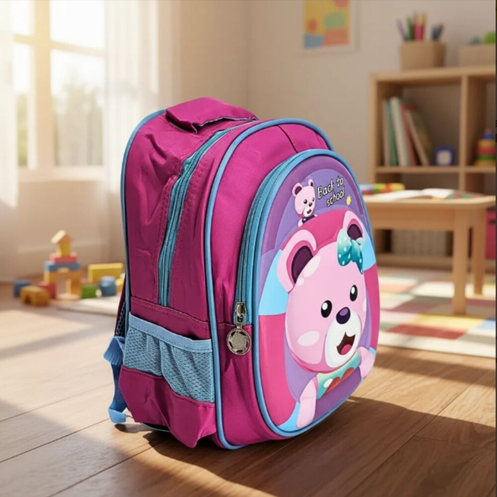 Mochila Infantil Pre-escolar Estampado Animales Osita
