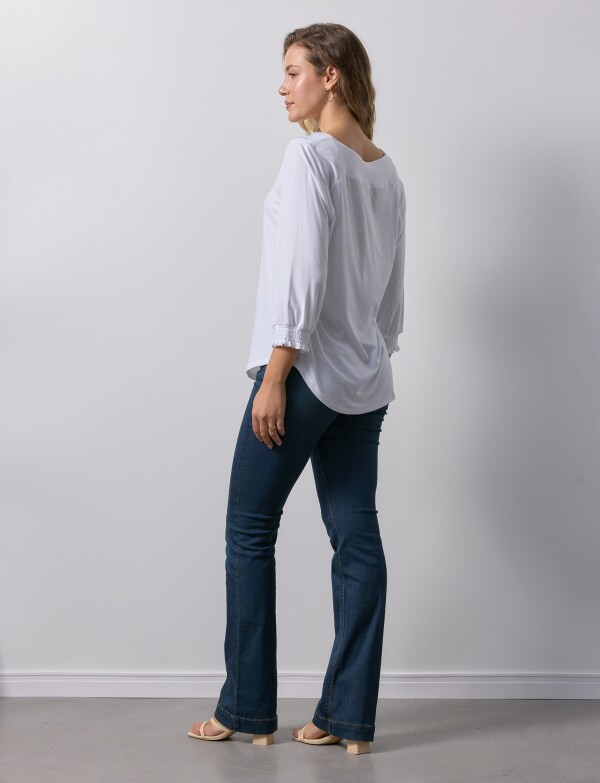 Blusa Bordada BLANCO/MULTI