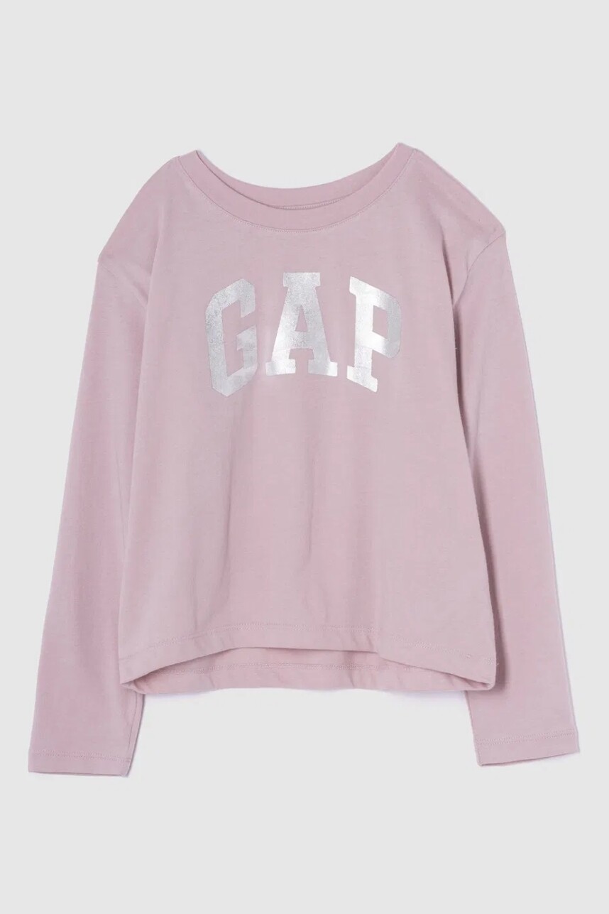 Remera Logo Gap Manga Larga Niña Primitive