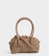Cartera Bowling Patchwork Marron Beige