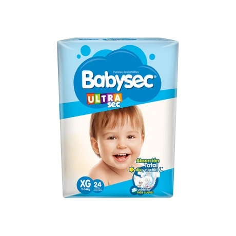 PAÑAL BABYSEC ULTRA HIPER PACK XG X 24 UNIDADES PAÑAL BABYSEC ULTRA HIPER PACK XG X 24 UNIDADES