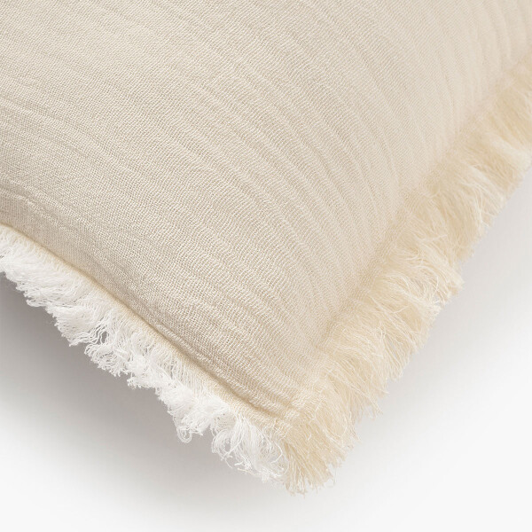 Funda de almohadón LAYER BEIGE - -