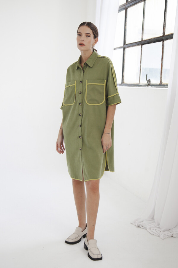 CAMISA VESTIDO AMPI VERDE