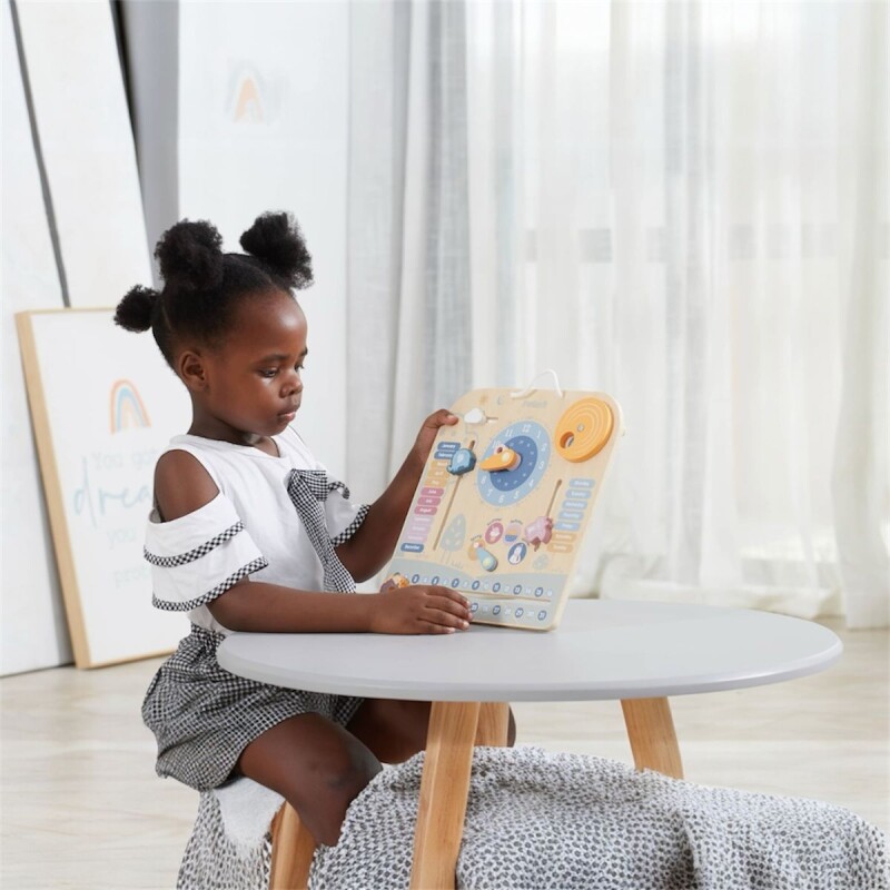 Calendario y Reloj en Madera Calendario y Reloj en Madera