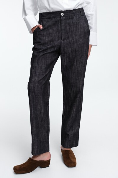 PANT SLIM DENIM Negro