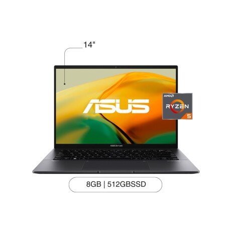 Notebook ASUS Zenbook 14 14' OLED FHD 512GB / 8GB RAM R5-7530U W11 Notebook ASUS Zenbook 14 14' OLED FHD 512GB / 8GB RAM R5-7530U W11