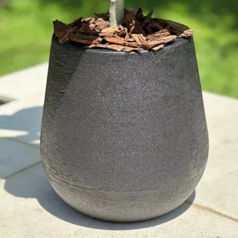 Maceta Plástico Mate 30 Gris Grafito