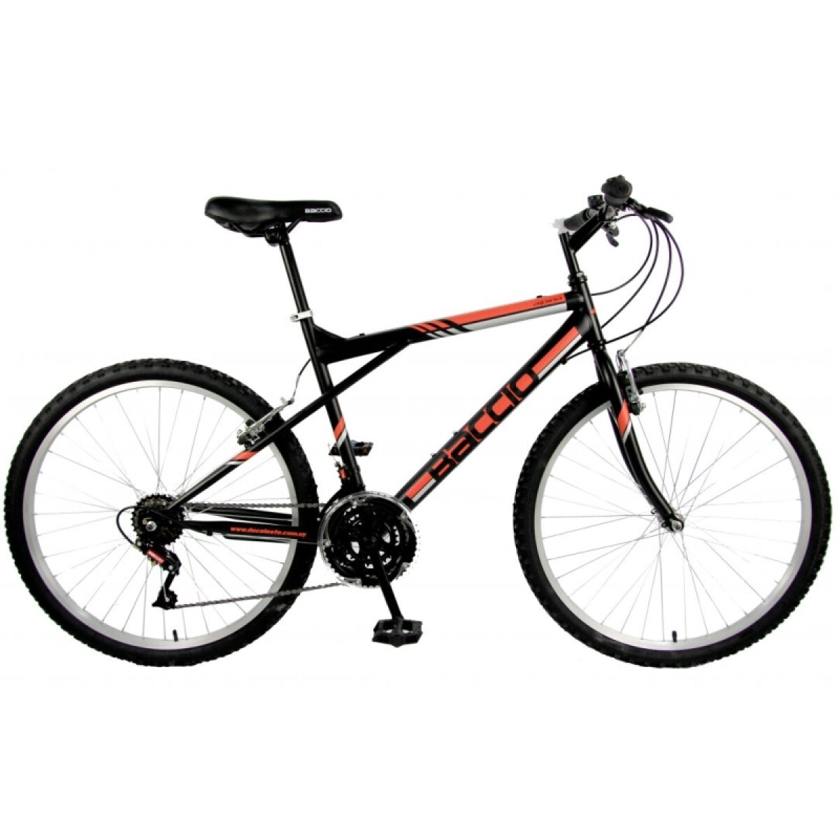 Bicicleta Baccio R.26 Hombre Mtb Alpina - Negro/naranja. 