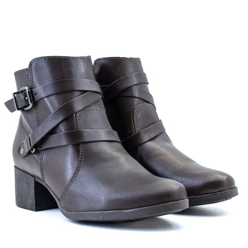 Bota Country con Hebillas de Mujer - C709 Cafe