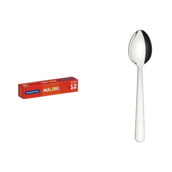 Pack de 12 Cucharas para Café Acero Inoxidable 9,2 cm | Tramontina 23738/000 Malibu Pack de 12 Cucharas para Café Acero Inoxidable 9,2 cm | Tramontina 23738/000 Malibu