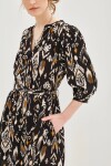 Vestido Cocktail Ikat Negro
