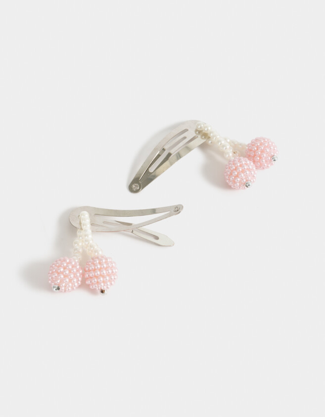 Hebillas Infantiles Con frutas Set De Hebillas Tic Tac Frutas - Rosa Claro