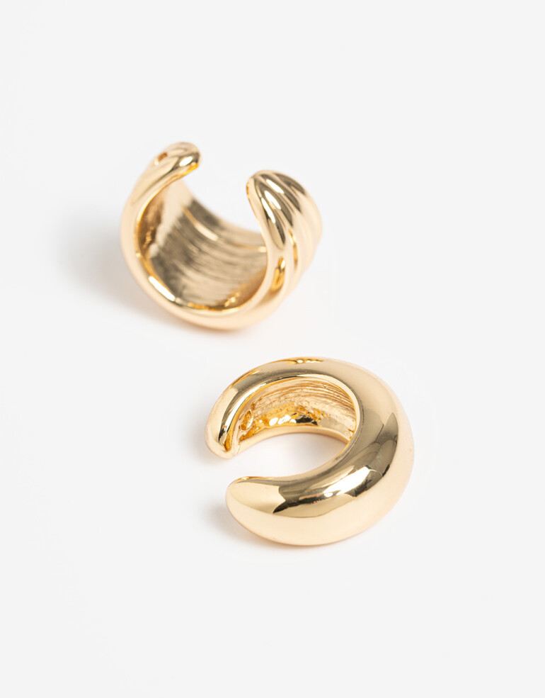 Aros Sets Metal Set De Earcuffs De Metal - Dorado