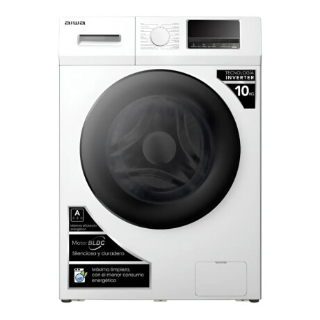 Lavarropas Automático Inverter Aiwa 10kg Frontal Blanco