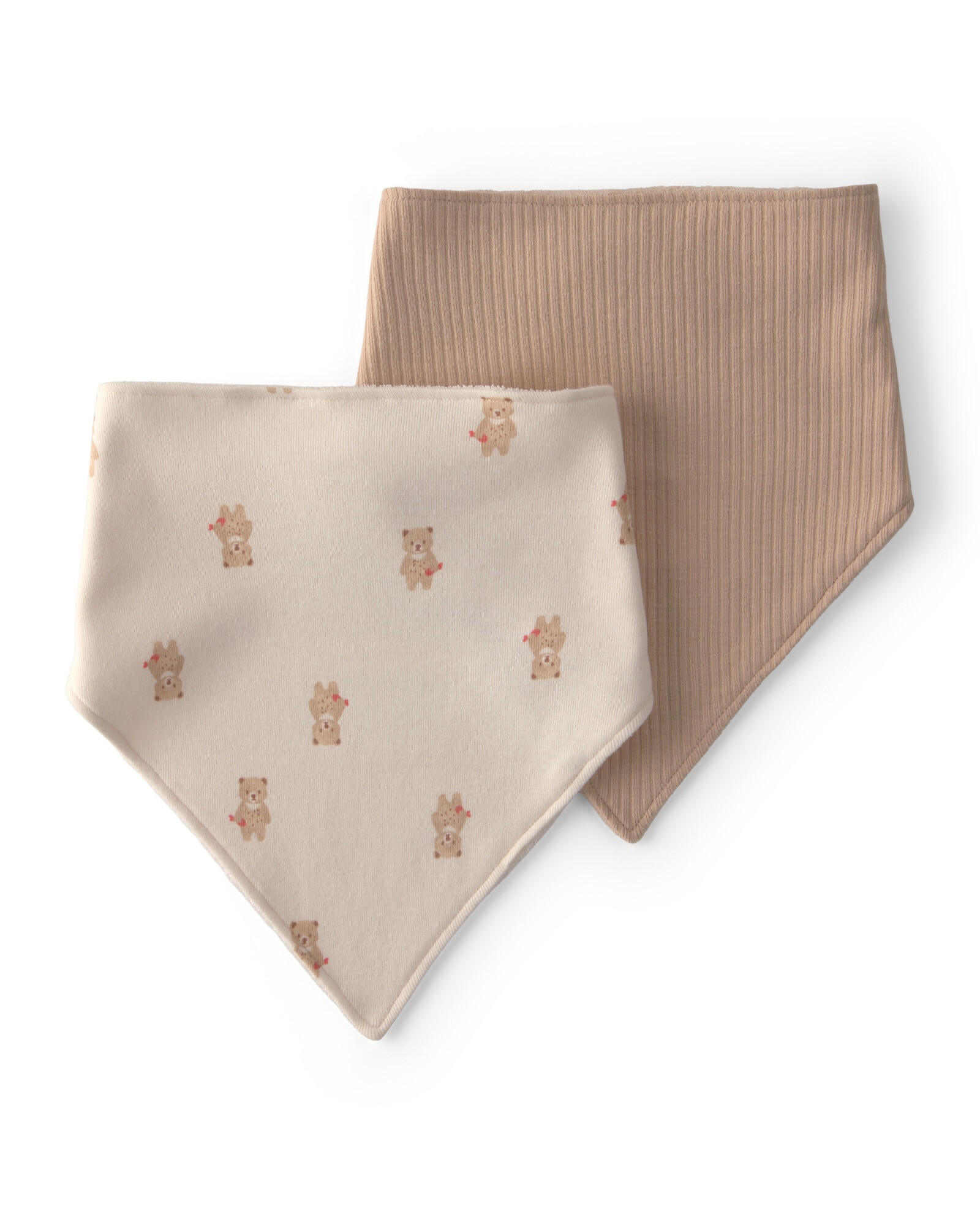 Pack dos baberos bandana de algodón, diseño osos Pack dos baberos bandana de algodón, diseño osos