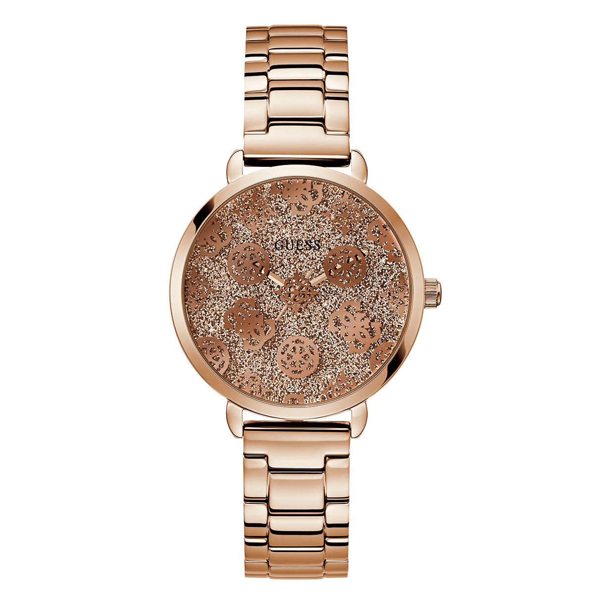 Reloj GUESS SUGARPLUM Acero Dorado Rosada Esfera 38mm 